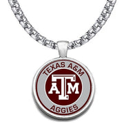 Large Texas A&M Aggies 24" Chain Stainless Steel Pendant Necklace Free Ship' D30