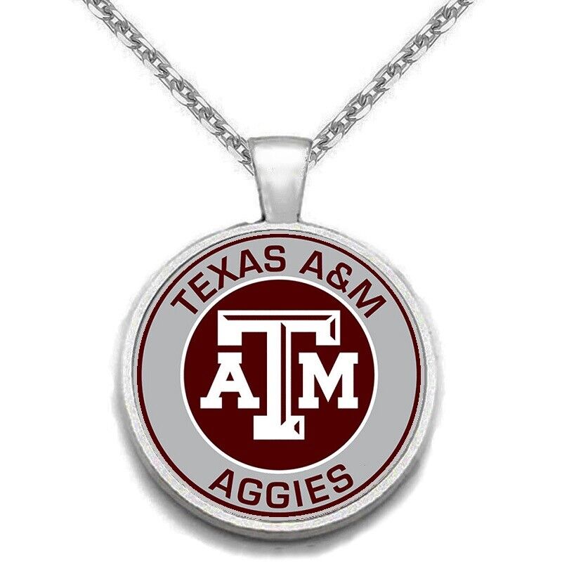 Texas A&M Aggies Mens 925 Sterling Chain Necklace University State College A1