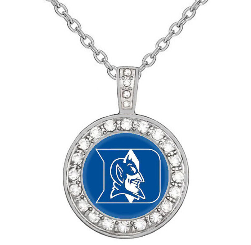 Duke University Blue Devils Womens Sterling Silver Necklace Football Gift D18