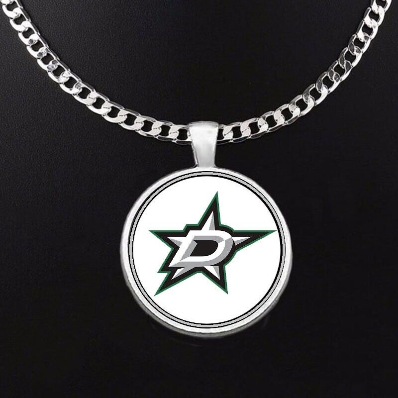 Large Dallas Stars Necklace Stainless Steel Chain Hockey Free Ship' D5