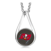 Tampa Bay Buccaneers Womens Sterling Silver Link Chain Necklace With Pendant D28