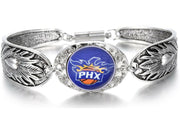 Phoenix Suns Women'S Sterling Silver Bracelet Basketball + Gift Pkg D3-5