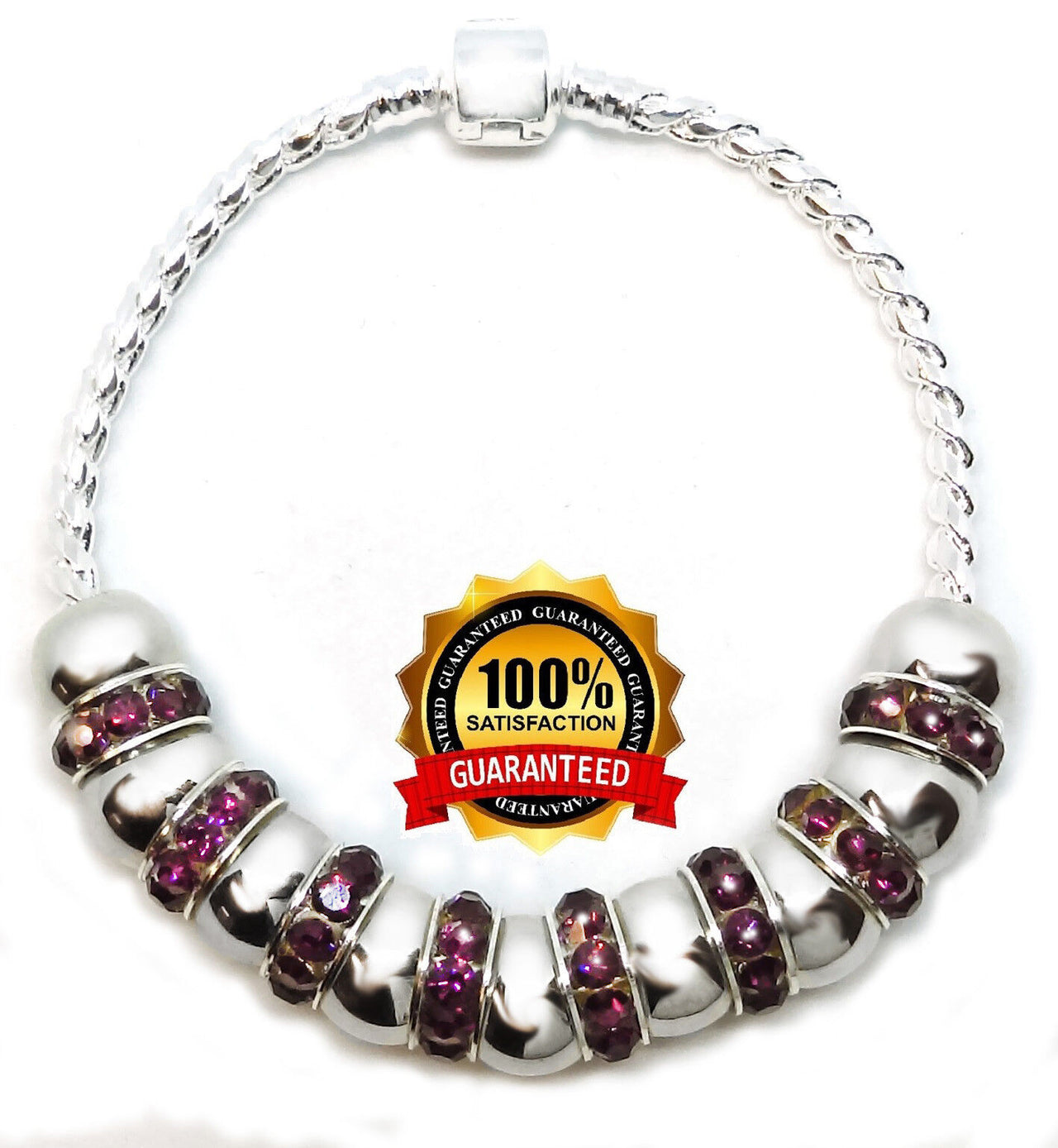 925 Sterling Silver Womens Chain Bracelet Z1