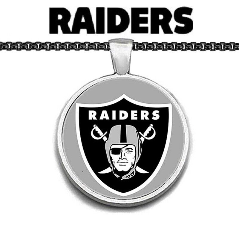 Special Las Vegas Raiders Necklace Black Stainless Steel Chain
