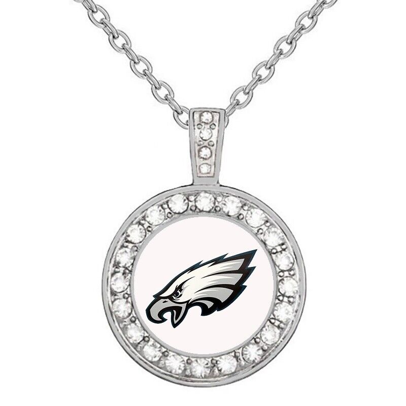 Special Philadelphia Eagles Womens 925 Sterling Silver Necklace Football D18Rl