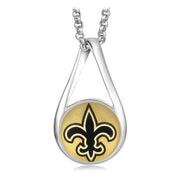 New Orleans Saints Womens Sterling Silver Link Chain Necklace With Pendant D28