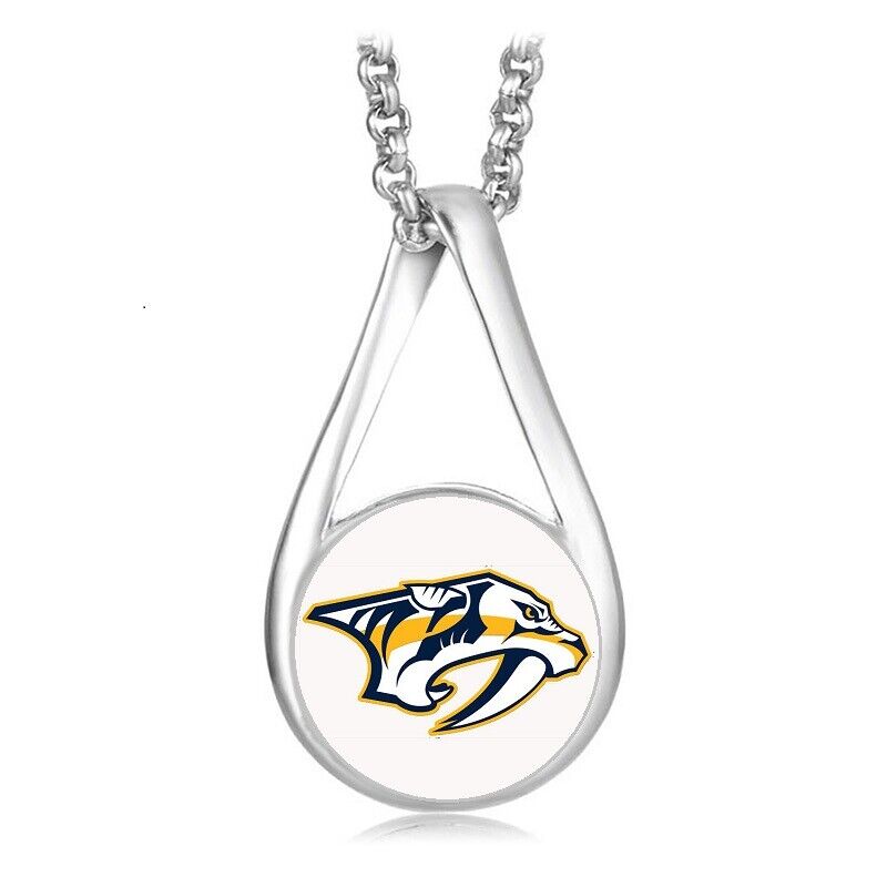 Nashville Predators Womens 925 Silver Necklace With Pendant Hockey Gift D28