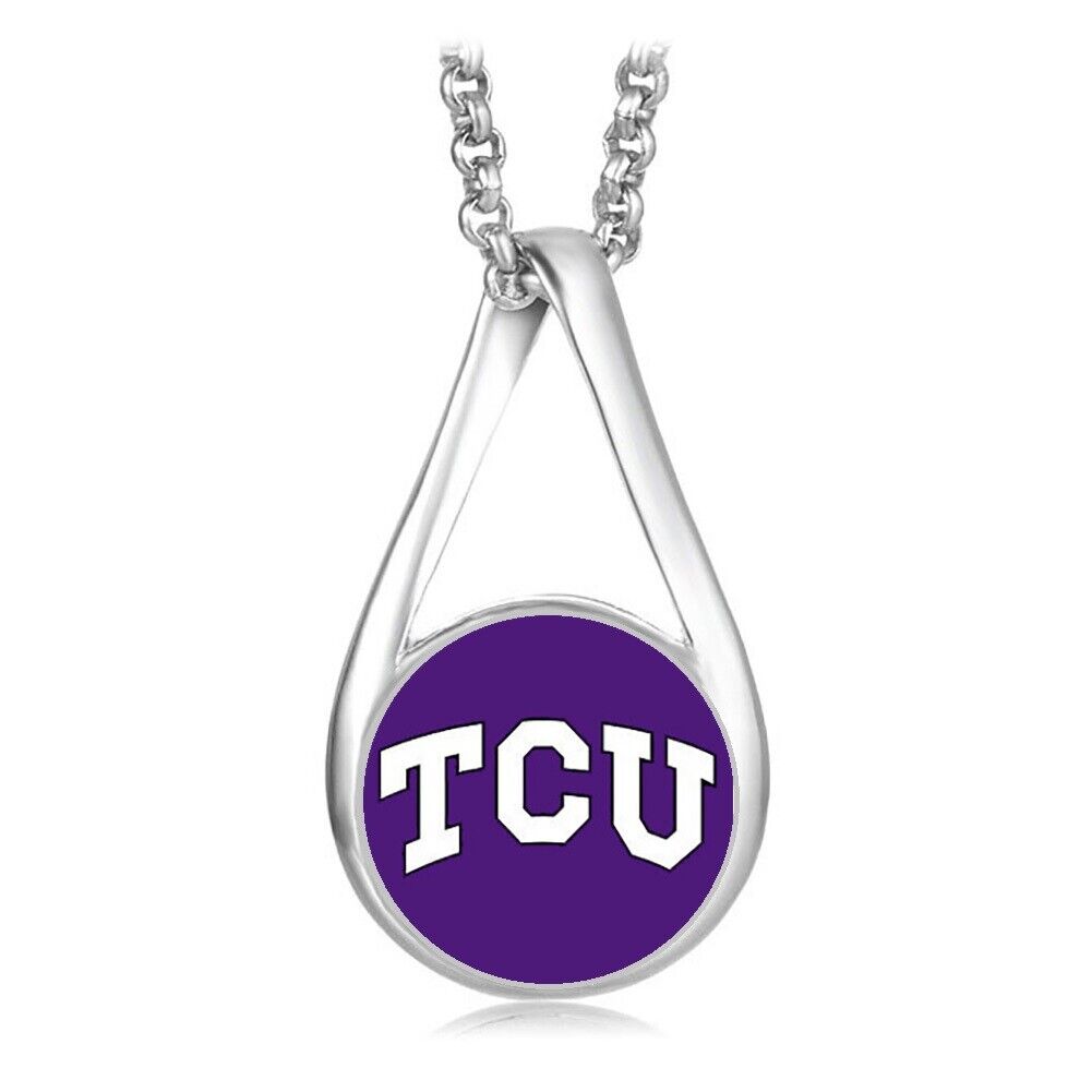 Tcu Horned Frogs Womens Sterling Silver Necklace Texas Christian University D28