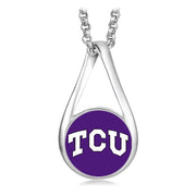 Tcu Horned Frogs Womens Sterling Silver Necklace Texas Christian University D28