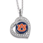 Special Auburn Tigers Womens Sterling Silver Link Chain Necklace D19