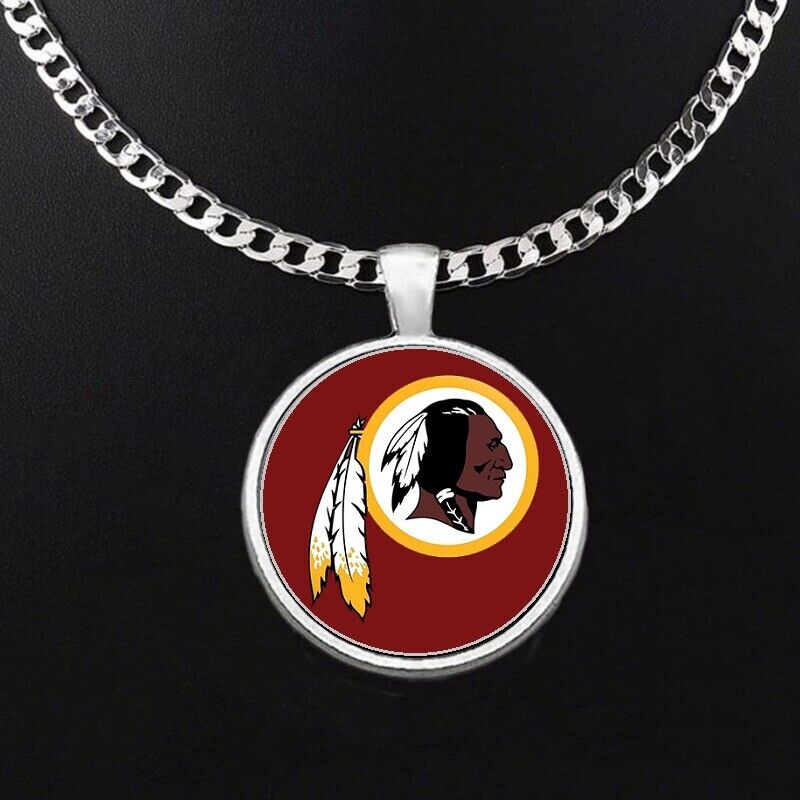 Washington Redskins Mens Womens 24" Stainless Steel Chain Pendant Necklace D5