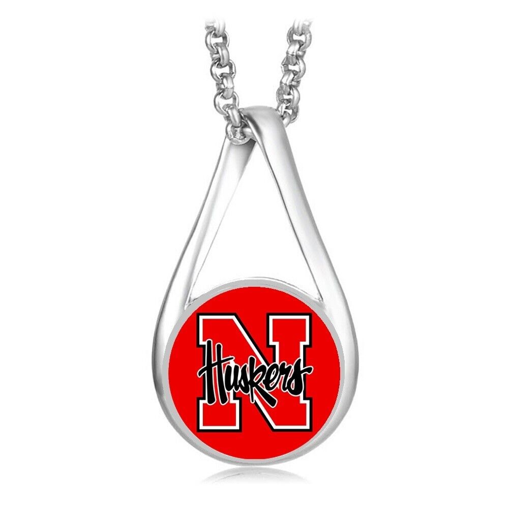 Nebraska Cornhuskers Huskers Womens Sterling Silver Necklace University D28L