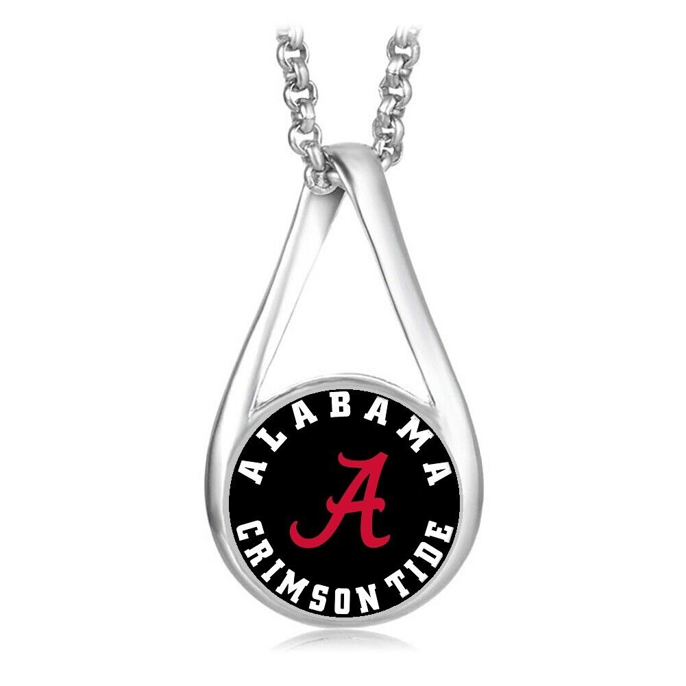 Special Alabama Crimson Tide Womens Sterling Silver Necklace Jewelry Gift D28B
