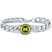 Michigan Wolverines Mens Link Chain Bracelet University State College Gift D4