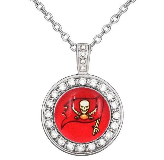 Tampa Bay Buccaneers Redlogo Womens 925 Sterling Silver Necklace Football D18