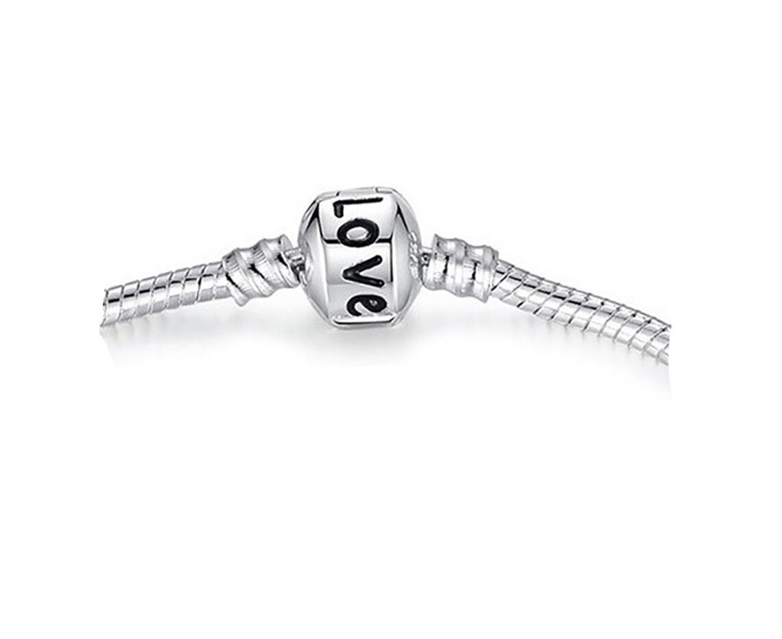Dallas Cowboys Sterling Silver Womens Link Chain Football Bracelet w GiftPk D13