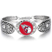 New Guardians Cleveland Indians Women'S Sterling Silver Bracelet Baseball D3