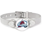 Colorado Avalanche Womens Adjustable Silver Bracelet Jewelry W Gift Pkg D26