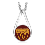 Washington Commander Womens Sterling Silver Chain Necklace With Pendant D28