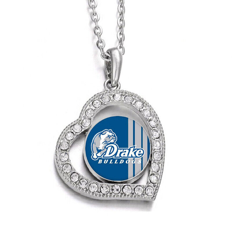 Drake Bulldogs Womens Sterling Silver Link Chain Necklace With Pendant D19