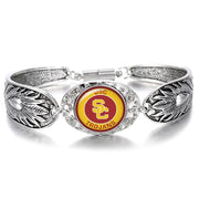 Usc Sc Trojans Women'S Sterling Silver Bracelet College Jewelry Gift D3