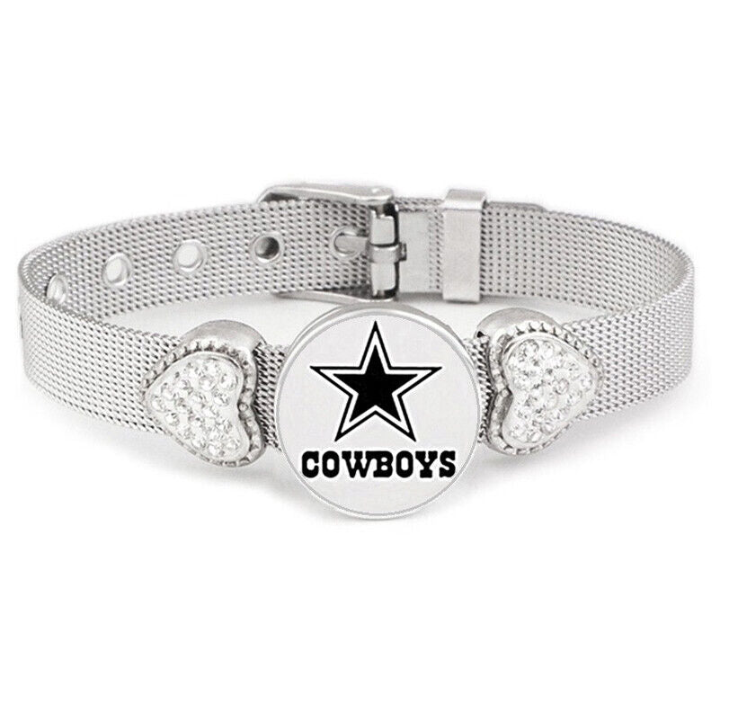 Special Dallas Cowboys Womens Adjust. Silver Bracelet Jewelry Gift D26