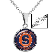 Syracuse Orange Mens 925 Sterling Chain Necklace University State College A1