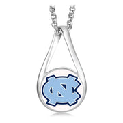 Nc North Carolina Tar Heels Womens Sterling Silver Necklace University Gift D28L