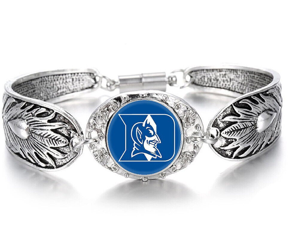 Duke Univeristy Blue Devils Womens Sterling Silver Necklace Bracelet Set D3D18