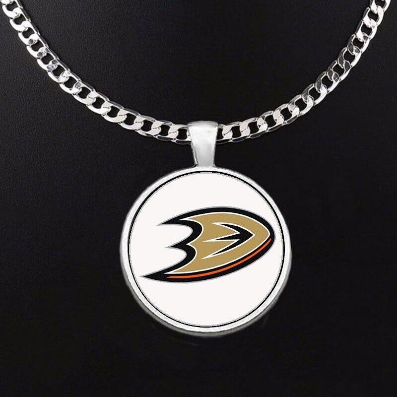 Large Anaheim Ducks Necklace Stainless Steel Chain Hockey Free Ship' D5