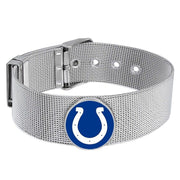 Indianapolis Colts Mens Womens Silver Adjustable Bracelet W Gift Pkg D6
