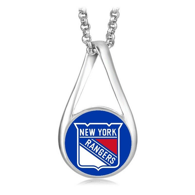 New York Ny Rangers Womens Silver Chain Pendant Necklace Hockey Gift D28