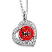 Special Nebraska Cornhuskers Womens Sterling Silver Link Chain Necklace D19