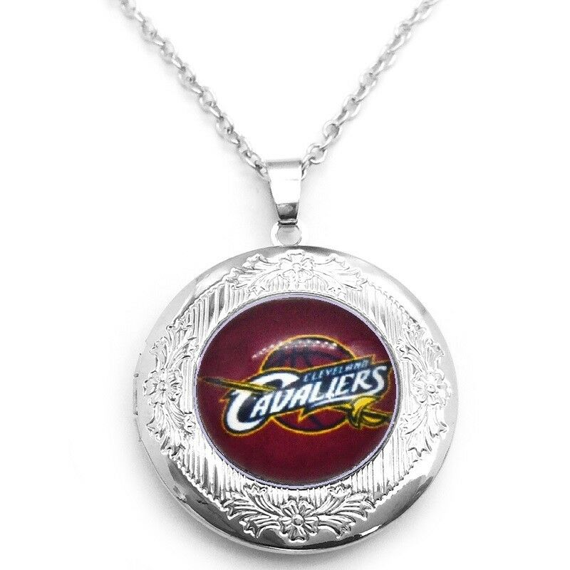 Cleveland Cavaliers Womens 925 Silver 20" Link Chain Necklace W Photo Locket D16