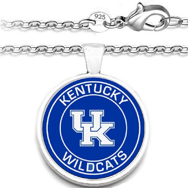 Kentucky Wildcats Mens Womens 925 Sterling Chain Necklace University Gift A1