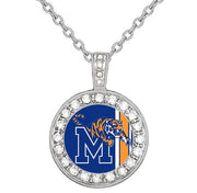 Memphis Tigers Womens Sterling Silver Necklace Jewelry University W Gift Pkg D18