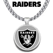 Large Las Vegas Raiders Necklace Stainless Steel Chain Football Free Ship' D30