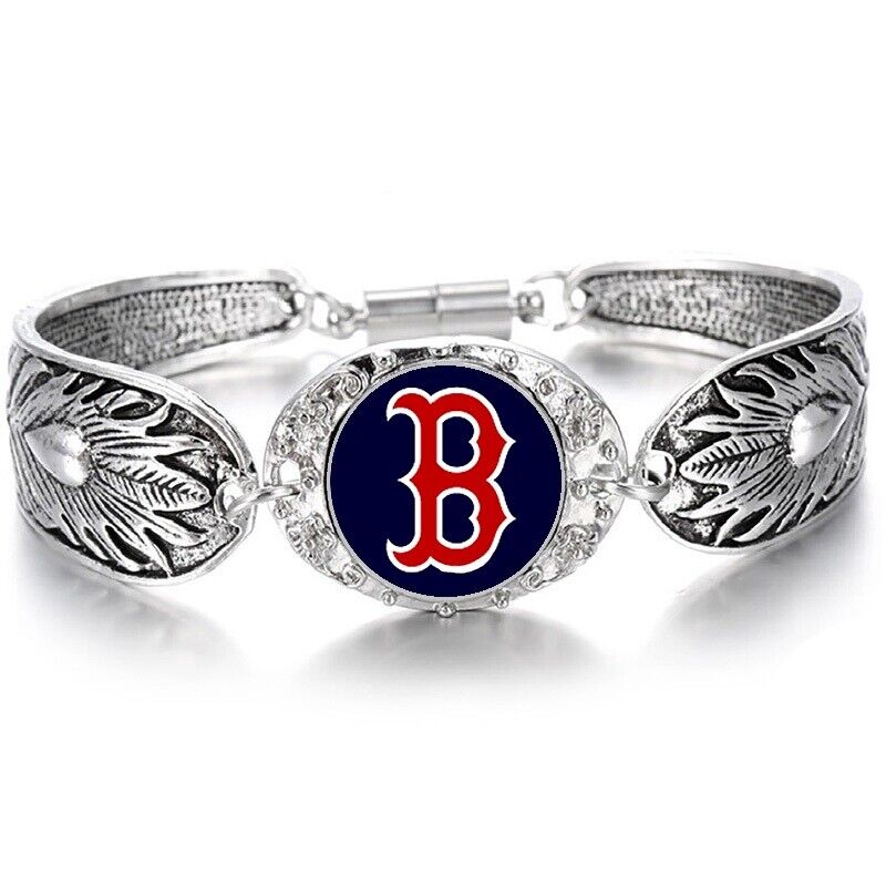 Boston Red Sox Elegant Women'S Sterling Silver Bracelet Baseball W Gift Pkg D3