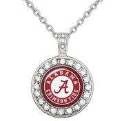 Alabama Crimson Tide Womens Sterling Silver Necklace College Football Gift D18
