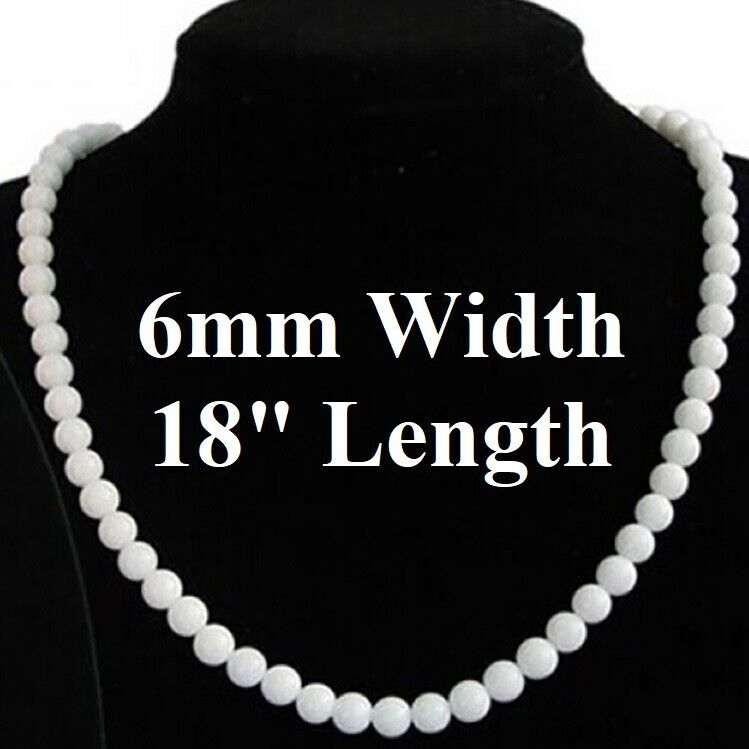 Unique Natural White Tridacna Stone Pearl Women's 18" Beaded Necklace D744