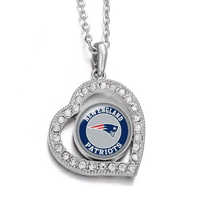 Special New England Patriots Womens 925 Sterling Silver Link Chain Necklace D19
