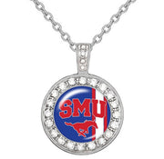 Smu Mustangs Womens Sterling Silver Necklace Jewelry University W Gift Pkg D18