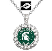 Michigan State University Spartans Womens Sterling Silver Necklace Gift D18