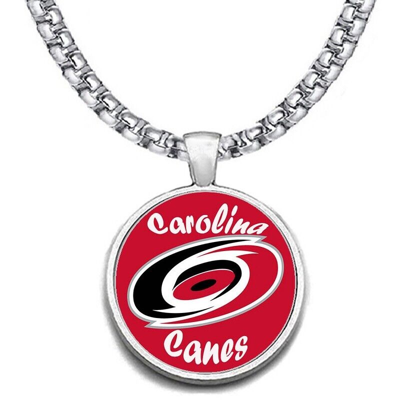 Large Carolina Hurricanes 20" Mens Womens Necklace Stainless Chain Free Ship D30
