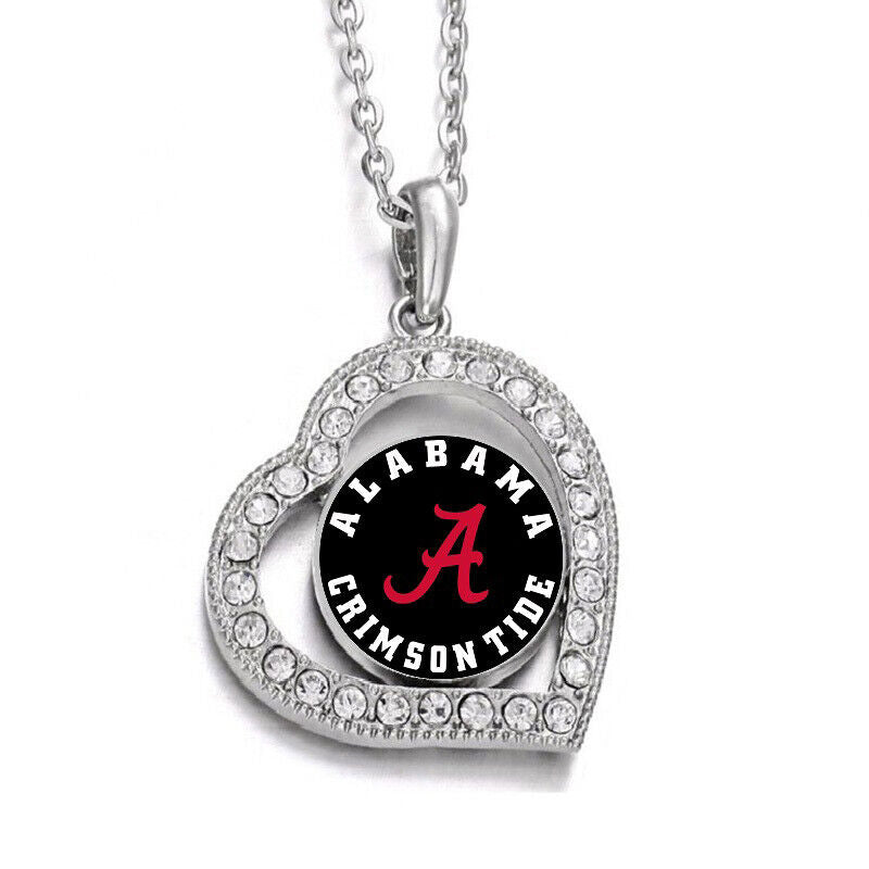 Special Alabama Crimson Tide Womens Sterling Silver Link Chain Necklace D19