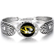 Mizzou University Missouri Tigers Women Sterling Silver Bracelet Jewelry Gift D3