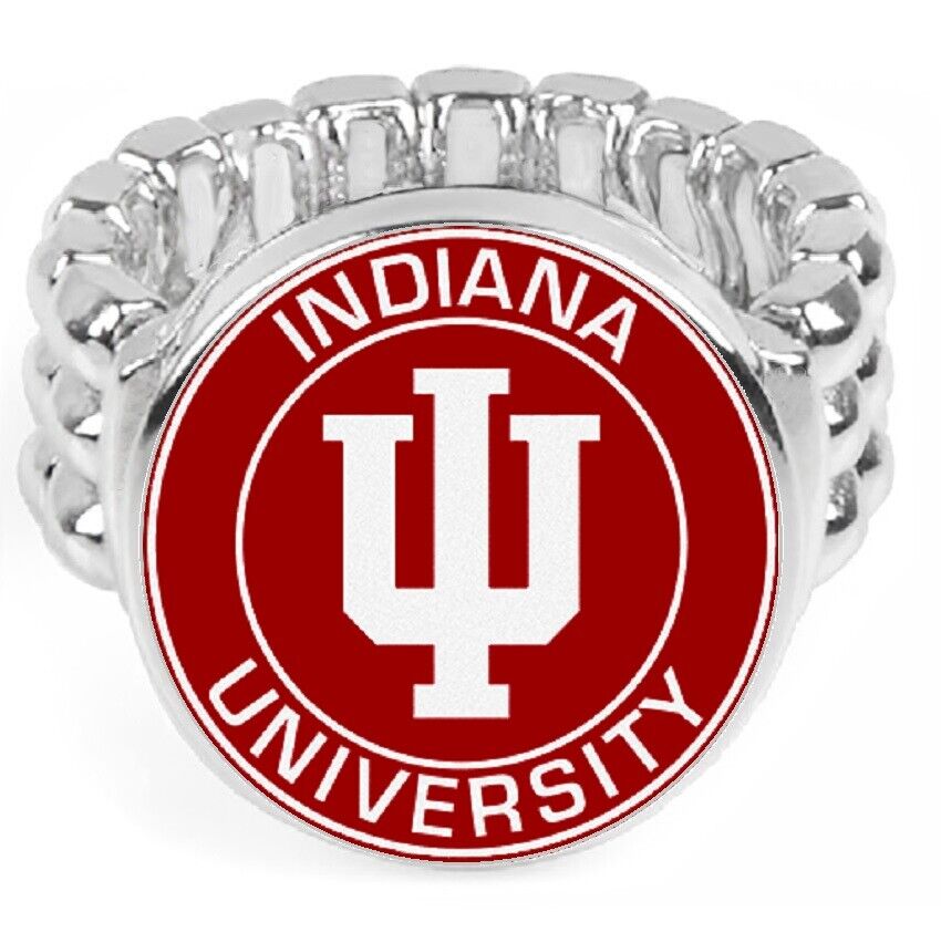 Indiana University Hoosiers Mens Womens Football Ring Jewelry Gift Fits All D2