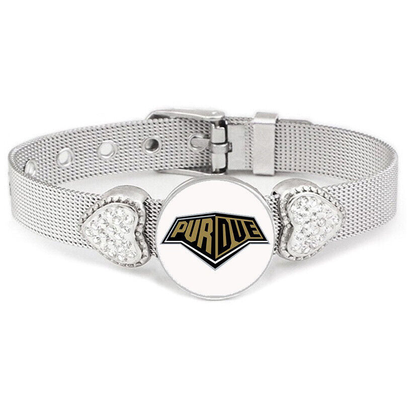 Purdue University Womens Adjustable Silver Bracelet Jewelry Gift D26