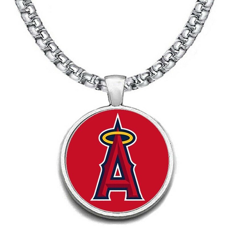 Large Los Angeles Angels 24" Chain Stainless Pendant Necklace Free Ship' D30