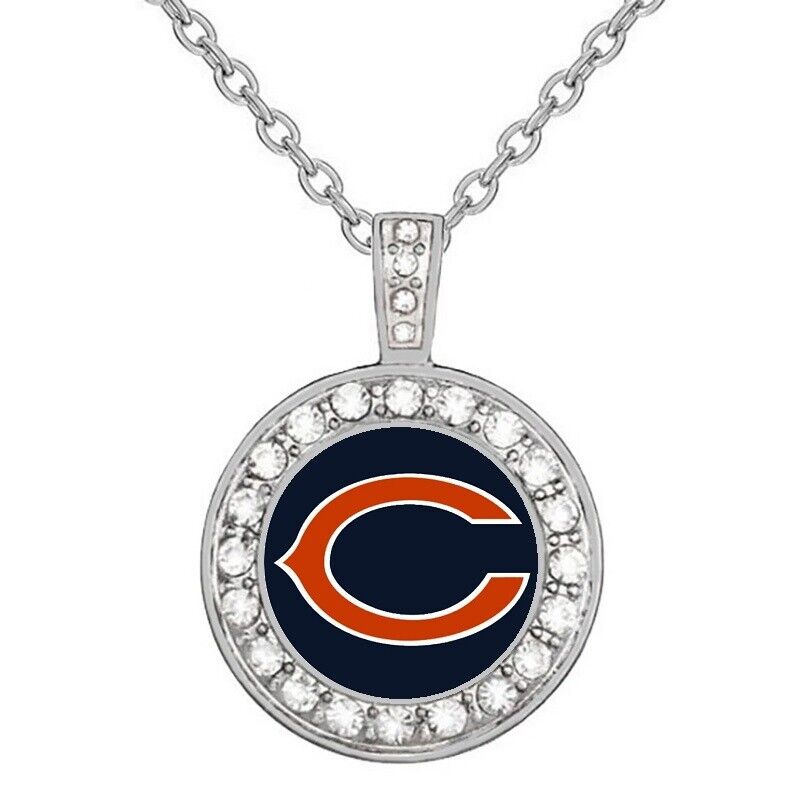 Chicago Bears Elegant Women'S 925 Sterling Silver Necklace Football Gift D18
